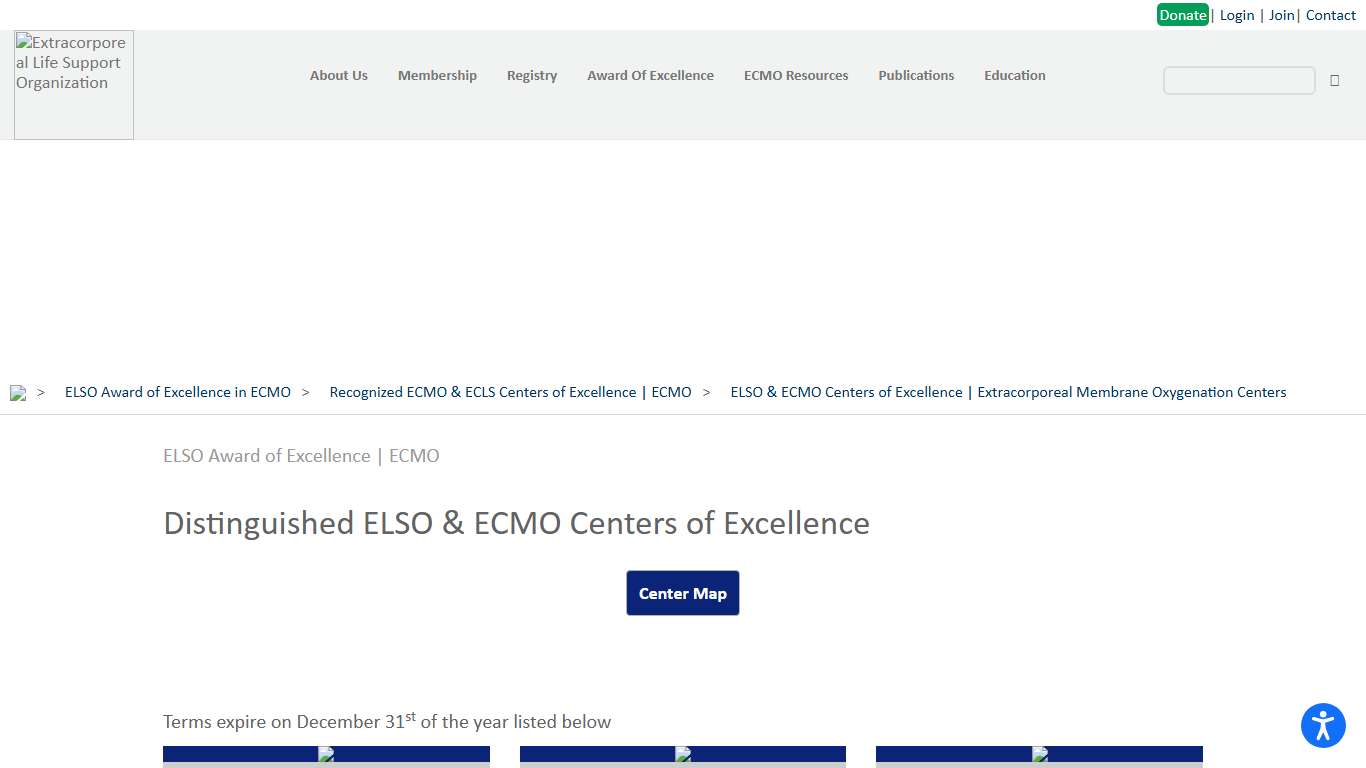 ELSO & ECMO Centers of Excellence Extracorporeal Membrane Oxygenation Centers